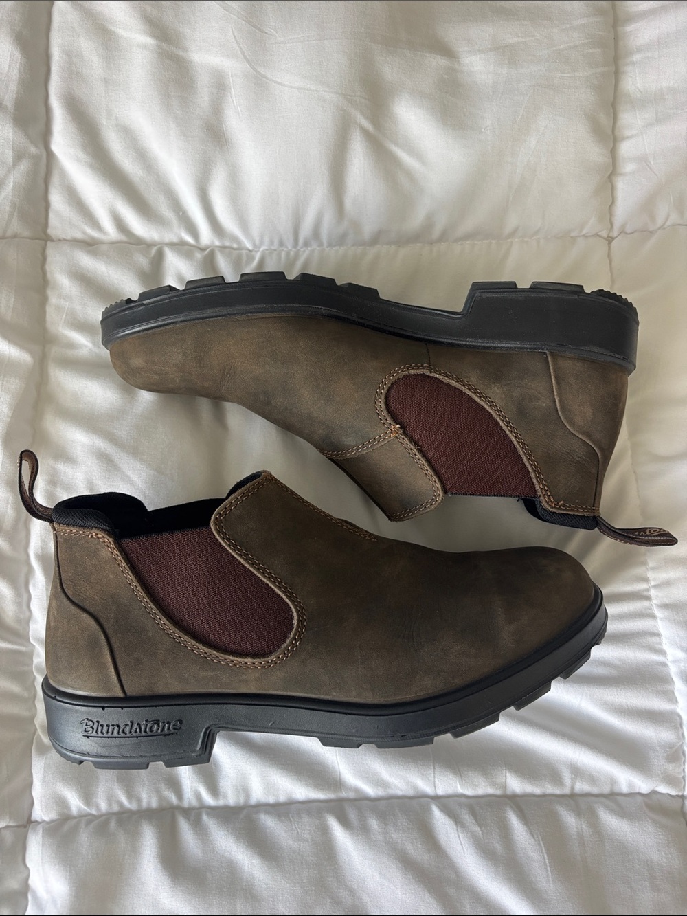 Blundstone Unisex 2036 Leather Rustic Brown Shoes 11.5 W / 8.5 M US